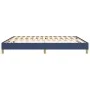 Estructura de cama de tela azul 160x200 cm de vidaXL, Camas y somieres - Ref: Foro24-3120628, Precio: 109,89 €, Descuento: %