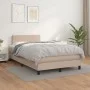 Cama box spring con colchón cuero sintético capuchino 120x200cm de vidaXL, Camas y somieres - Ref: Foro24-3140998, Precio: 37...
