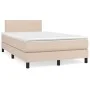 Box spring bed with cappuccino synthetic leather mattress 120x200cm by vidaXL, Beds and slatted bases - Ref: Foro24-3140998, ...