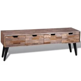 TV-Konsolenschrank mit 4 Schubladen aus recyceltem Teakholz von vidaXL, TV-Möbel - Ref: Foro24-241710, Preis: 174,19 €, Rabat...