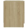 Mesitas noche 2 uds madera ingeniería roble Sonoma 40x40x50 cm