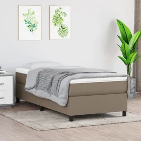 Taupe gray fabric bed frame 80x200 cm by vidaXL, Beds and slatted bases - Ref: Foro24-3120818, Price: 105,81 €, Discount: %