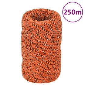 Cuerda de barco polipropileno naranja 2 mm 250 m
