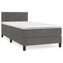 Box spring bed with dark gray velvet mattress 90x200 cm by vidaXL, Beds and slatted bases - Ref: Foro24-3141282, Price: 282,3...