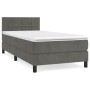Boxspringbett mit dunkelgrauer Samtmatratze 90x200 cm von vidaXL, Betten und Lattenroste - Ref: Foro24-3141282, Preis: 293,30...