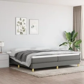 Dark gray fabric bed frame 200x200 cm by vidaXL, Beds and slatted bases - Ref: Foro24-3120639, Price: 106,99 €, Discount: %