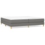 Dark gray fabric bed frame 200x200 cm by vidaXL, Beds and slatted bases - Ref: Foro24-3120639, Price: 100,26 €, Discount: %