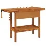 Workbench drawer and screws acacia wood bench 124x52x83cm by vidaXL, Work tables - Ref: Foro24-153320, Price: 204,88 €, Disco...