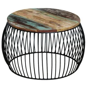 Round coffee table made of recycled solid wood 68x37 cm by vidaXL, Coffee table - Ref: Foro24-243300, Price: 112,25 €, Discou...