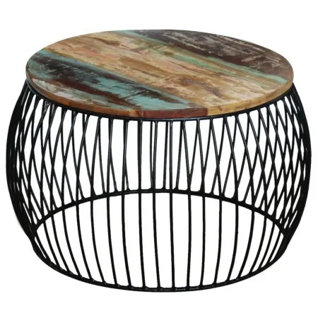 Round coffee table made of recycled solid wood 68x37 cm by vidaXL, Coffee table - Ref: Foro24-243300, Price: 112,25 €, Discou...