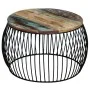 Round coffee table made of recycled solid wood 68x37 cm by vidaXL, Coffee table - Ref: Foro24-243300, Price: 112,25 €, Discou...