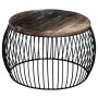 Round coffee table made of recycled solid wood 68x37 cm by vidaXL, Coffee table - Ref: Foro24-243300, Price: 112,26 €, Discou...