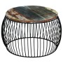 Round coffee table made of recycled solid wood 68x37 cm by vidaXL, Coffee table - Ref: Foro24-243300, Price: 112,26 €, Discou...