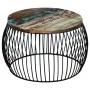 Round coffee table made of recycled solid wood 68x37 cm by vidaXL, Coffee table - Ref: Foro24-243300, Price: 112,25 €, Discou...