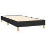 Estructura de cama de tela negro 90x190 cm