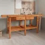 Workbench with drawers and screws, wooden bench 192x62x83 cm. by vidaXL, Work tables - Ref: Foro24-153325, Price: 326,97 €, D...