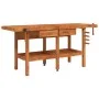 Workbench with drawers and screws, wooden bench 192x62x83 cm. by vidaXL, Work tables - Ref: Foro24-153325, Price: 326,97 €, D...