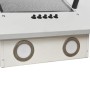 Stainless steel extractor hood with white tempered glass, 90cm. by vidaXL, Extractors - Ref: Foro24-51666, Price: 212,62 €, D...