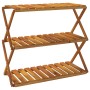 Klappregal 3 Höhen braunes Akazienholz 70x31x63 cm von vidaXL, Bücherregale und Regale - Ref: Foro24-153328, Preis: 61,18 €, ...