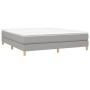 Light gray fabric bed frame 160x200 cm by vidaXL, Beds and slatted bases - Ref: Foro24-3120622, Price: 110,26 €, Discount: %