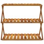 Klappregal 3 Höhen braunes Akazienholz 70x31x63 cm von vidaXL, Bücherregale und Regale - Ref: Foro24-153328, Preis: 61,18 €, ...