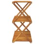 Klappregal 3 Höhen braunes Akazienholz 70x31x63 cm von vidaXL, Bücherregale und Regale - Ref: Foro24-153328, Preis: 61,18 €, ...