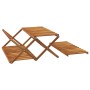 Folding shelf 3 heights brown acacia wood 70x31x63 cm by vidaXL, Bookcases and shelves - Ref: Foro24-153328, Price: 61,18 €, ...