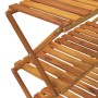 Folding shelf 3 heights brown acacia wood 70x31x63 cm by vidaXL, Bookcases and shelves - Ref: Foro24-153328, Price: 61,18 €, ...