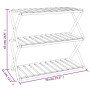 Klappregal 3 Höhen braunes Akazienholz 70x31x63 cm von vidaXL, Bücherregale und Regale - Ref: Foro24-153328, Preis: 61,18 €, ...