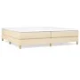 Cream fabric bed frame 200x200 cm by vidaXL, Beds and slatted bases - Ref: Foro24-3120643, Price: 114,48 €, Discount: %