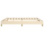 Cream fabric bed frame 200x200 cm by vidaXL, Beds and slatted bases - Ref: Foro24-3120643, Price: 119,23 €, Discount: %