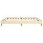 Cream fabric bed frame 200x200 cm by vidaXL, Beds and slatted bases - Ref: Foro24-3120643, Price: 114,48 €, Discount: %