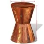 Recycled solid wood stool by vidaXL, Folding stools and chairs - Ref: Foro24-241627, Price: 94,86 €, Discount: %