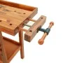 Werkbank mit Schubladen und Schrauben Akazienbank 124x52x83 cm von vidaXL, Arbeitstische - Ref: Foro24-153322, Preis: 233,11 ...