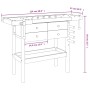 Workbench with drawers and screws acacia bench 124x52x83 cm by vidaXL, Work tables - Ref: Foro24-153322, Price: 233,58 €, Dis...