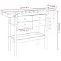 Workbench with drawers and screws acacia bench 124x52x83 cm by vidaXL, Work tables - Ref: Foro24-153322, Price: 228,77 €, Dis...