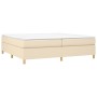 Cream fabric bed frame 200x200 cm by vidaXL, Beds and slatted bases - Ref: Foro24-3120990, Price: 128,10 €, Discount: %