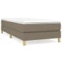 Taupe gray fabric bed frame 90x200 cm by vidaXL, Beds and slatted bases - Ref: Foro24-3120586, Price: 76,13 €, Discount: %