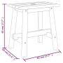 Rectangular stool solid acacia wood 45x29x45 cm by vidaXL, Folding stools and chairs - Ref: Foro24-153330, Price: 39,03 €, Di...