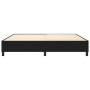 Estructura de cama box spring tela negro 200x200 cm