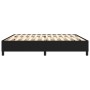 Estructura de cama box spring tela negro 200x200 cm
