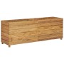 Raised flowerbed in recycled teak wood and steel 150x40x55 cm by vidaXL, Pots and planters - Ref: Foro24-47426, Price: 247,82...