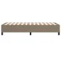 Taupe gray fabric bed frame 100x200 cm by vidaXL, Beds and slatted bases - Ref: Foro24-3120842, Price: 84,55 €, Discount: %