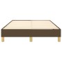 Dark brown fabric bed frame 120x200 cm by vidaXL, Beds and slatted bases - Ref: Foro24-3120601, Price: 100,03 €, Discount: %