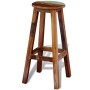 Barhocker aus massivem recyceltem Holz von vidaXL, Küchenhocker - Ref: Foro24-241647, Preis: 127,23 €, Rabatt: %