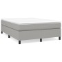 Estructura de cama de tela gris claro 140x200 cm de vidaXL, Camas y somieres - Ref: Foro24-3120862, Precio: 115,29 €, Descuen...