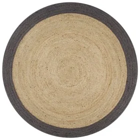 Handmade jute rug with dark gray border 120 cm by vidaXL, Rugs - Ref: Foro24-133678, Price: 46,61 €, Discount: %