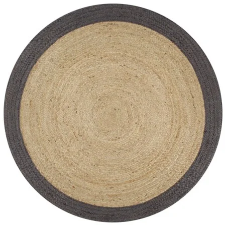 Handmade jute rug with dark gray border 120 cm by vidaXL, Rugs - Ref: Foro24-133678, Price: 46,61 €, Discount: %