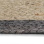 Handgefertigter Juteteppich mit dunkelgrauem Rand, 120 cm von vidaXL, Teppiche - Ref: Foro24-133678, Preis: 56,17 €, Rabatt: %
