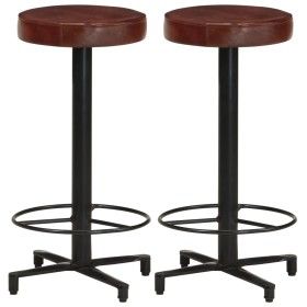 Küchenbarhocker 2 Einheiten Echtleder 66 cm von vidaXL, Küchenhocker - Ref: Foro24-321968, Preis: 140,42 €, Rabatt: %
